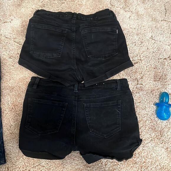 Size 3 Black Denim Jean Shorts Bundle - Picture 2 of 2